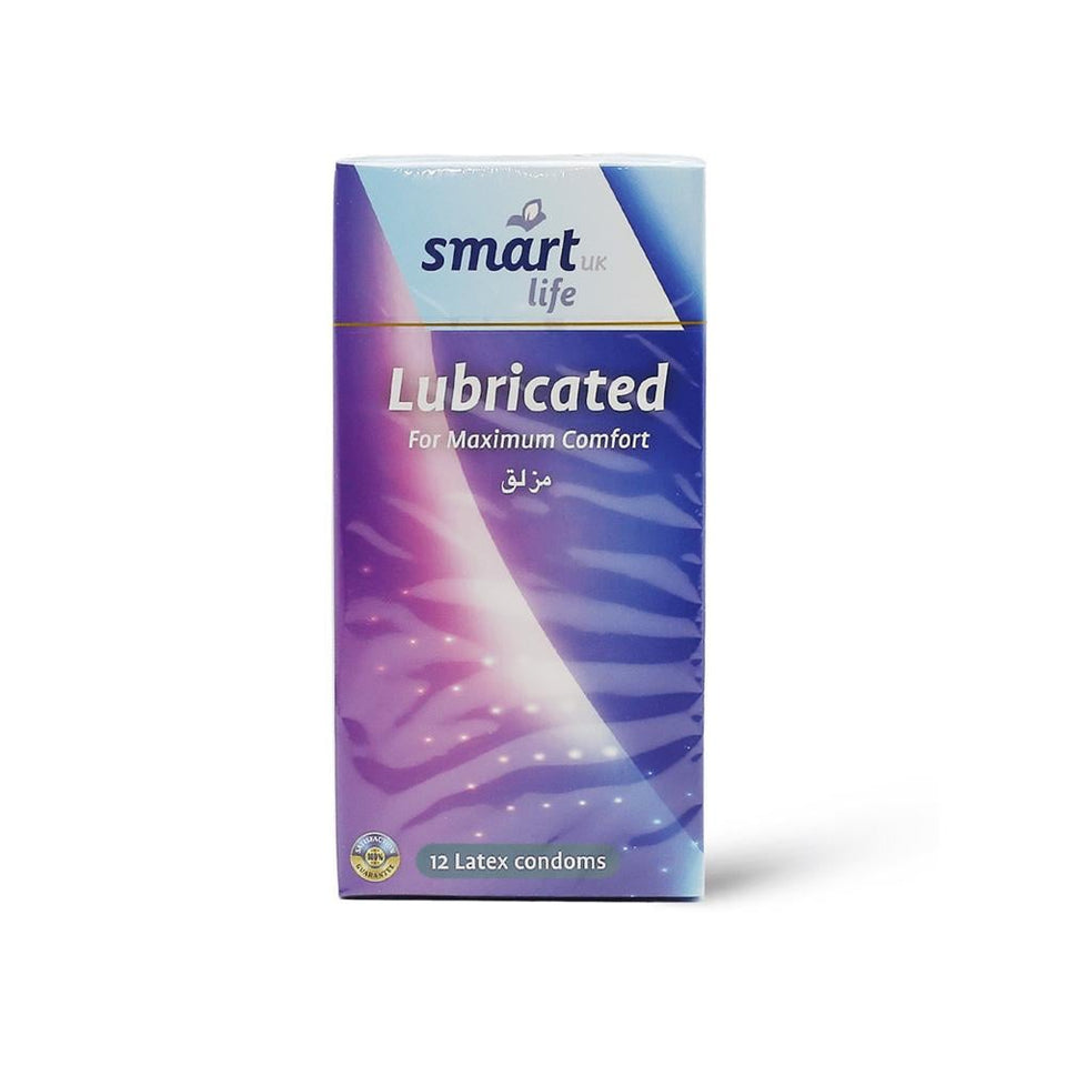 Smart Life Lubricated Condoms for Enhanced Comfort & Protection 12 pieces