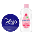 Hand Care Set - Cosmo Cream & Johnson's Baby Oil - 400ml & 200ml