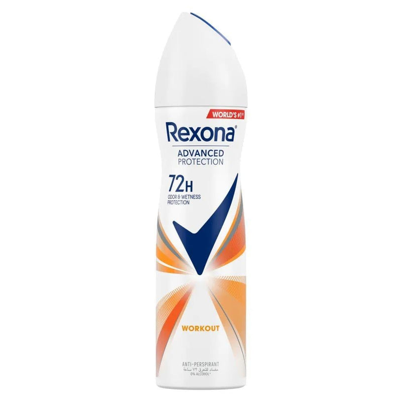 Best Women's Dry Spray Deodorant Work Out Protection Rexona 150ml