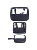 Salon System Makeup Travel Bag Set 3 Pieces Organizer Pouch