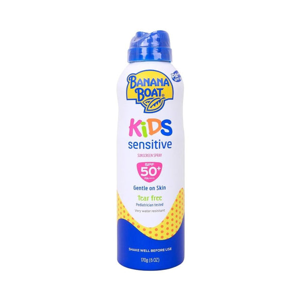 Banana Boat Kids Sunscreen Spray SPF 50 for Sensitive Skin, 170g