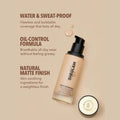 Sheglam Long-Lasting Matte Foundation Warm Vanilla, High Coverage