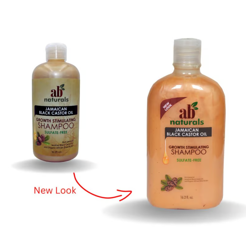 AB Naturals Jamaican Black Castor Oil Shampoo, Sulfate-Free, 479ml