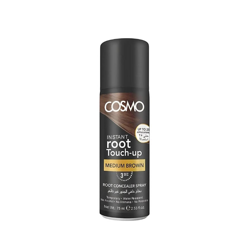 Cosmo Root Concealer Spray, Medium Brown, Non-Permanent, 75ml