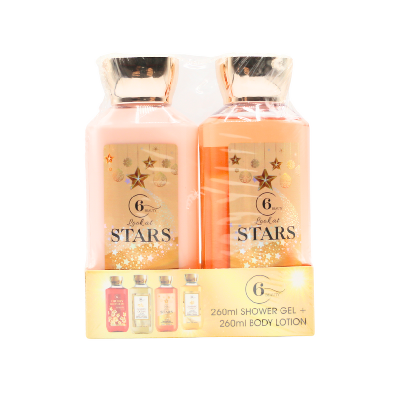 Shower Gel and Body Lotion Set Collagen Firming 6 Beauty 540ml