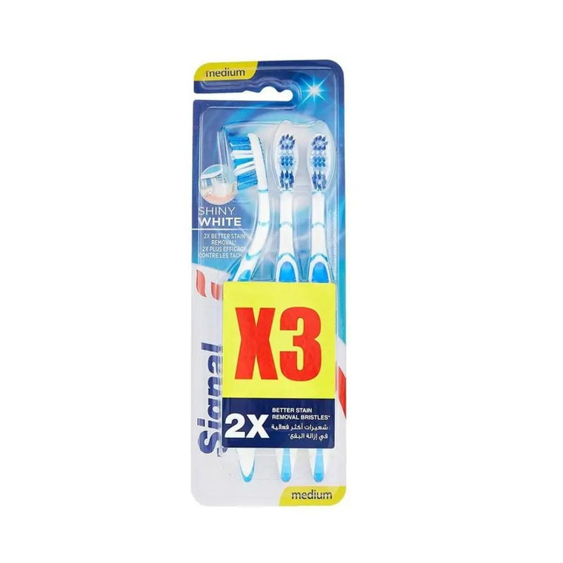 Best Toothbrush 2022 Manual Medium Bristles Signal 3 Pack