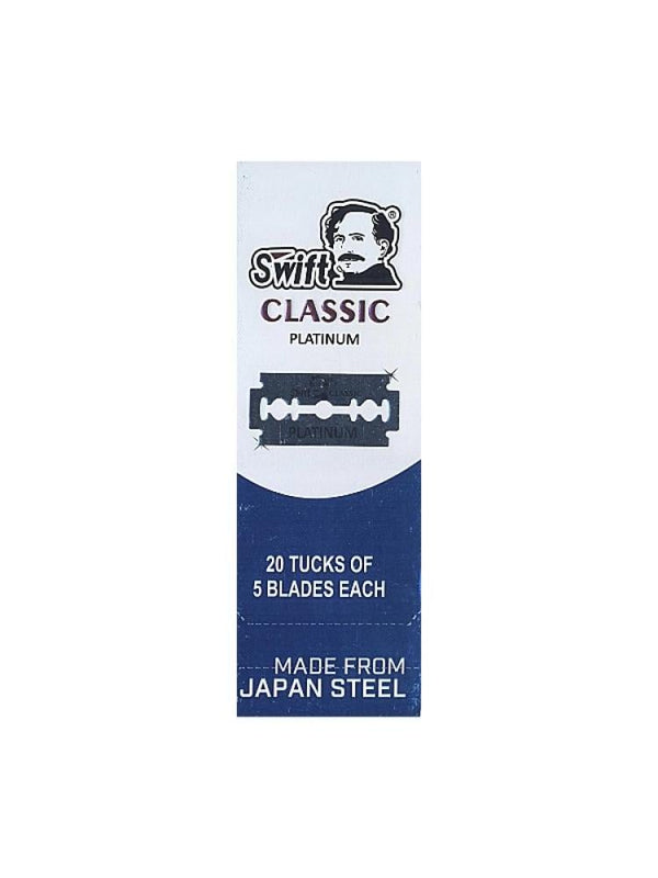 Swift Classic Platinum 5 Razor Blades - Japanese Steel - 100 Blades