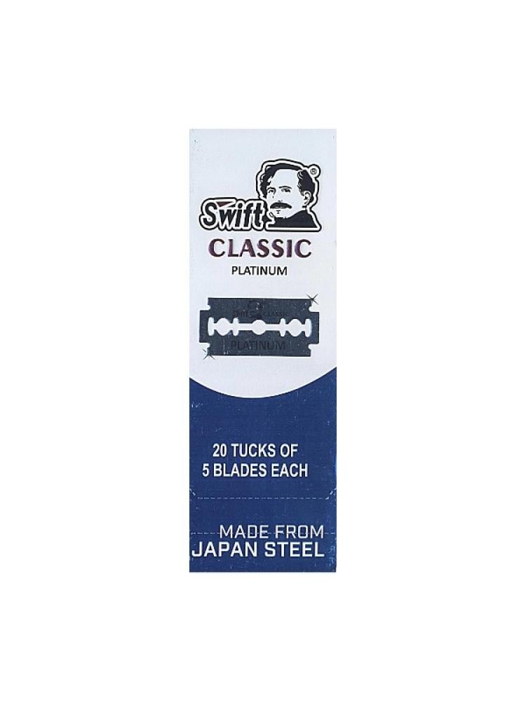 Swift Classic Platinum 5 Razor Blades - Japanese Steel - 100 Blades