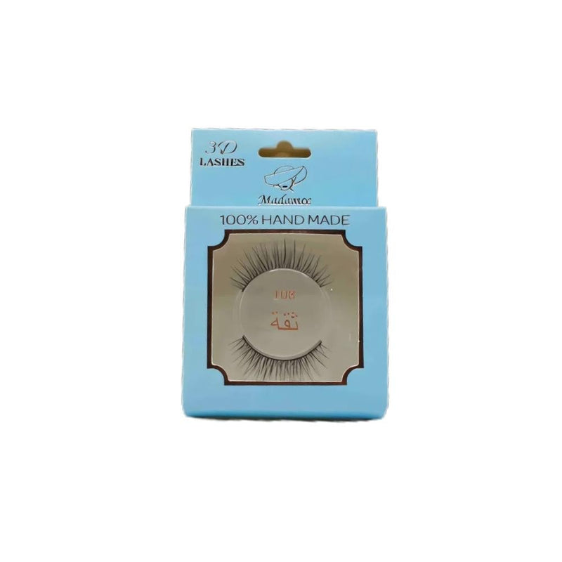 Madame False Eyelashes 108 Natural Style with Adhesive