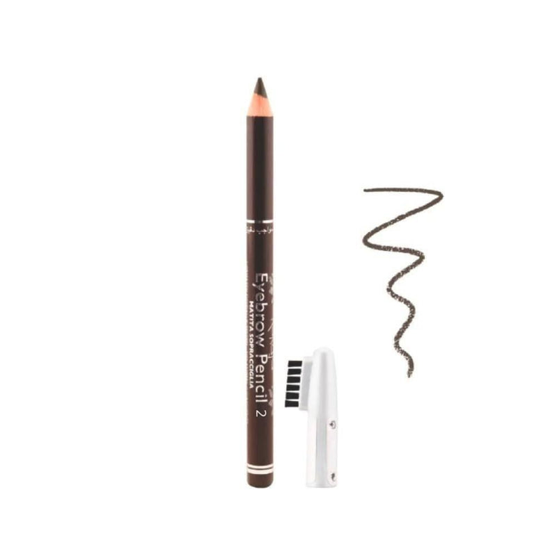 Eyebrow Pencil with Brush for Natural Brows Karaja 02 Brown