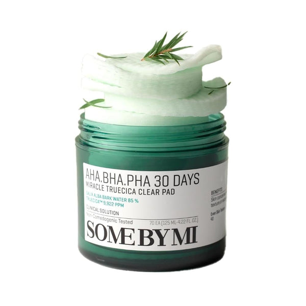 Some By Mi AHA BHA PHA Facial Cleansing Cotton Pads, 125ml