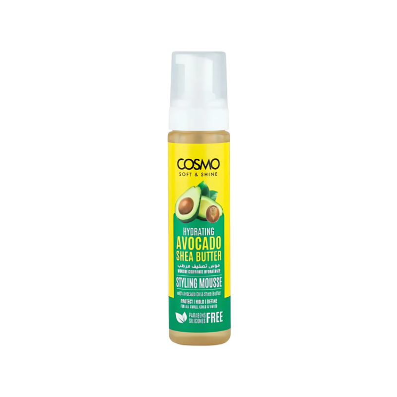 Cosmo Styling Mousse Avocado Oil Shea Butter Moisturizing Hold 250ml