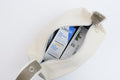 Salon System Multi-Use Bag White Canvas Beige Stripe