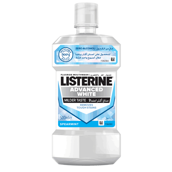 Best Listerine Mouthwash Advanced White Mild Taste 500ml