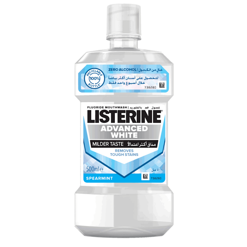 Best Listerine Mouthwash Advanced White Mild Taste 500ml