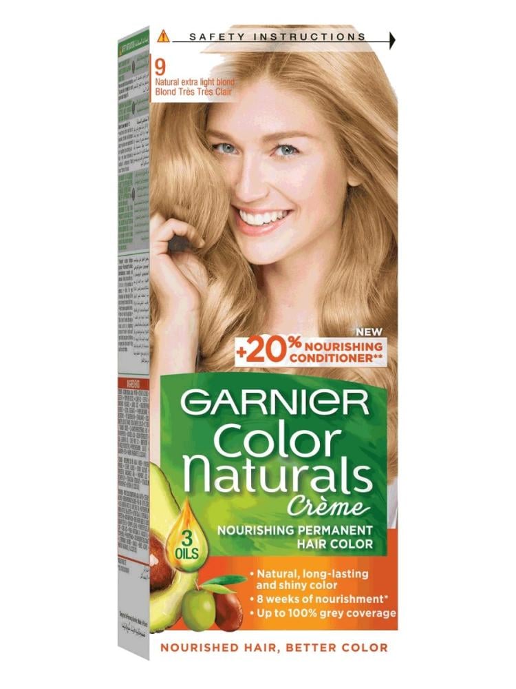 Light Brown Hair Color Extra Light Blonde 9 Garnier 100ml