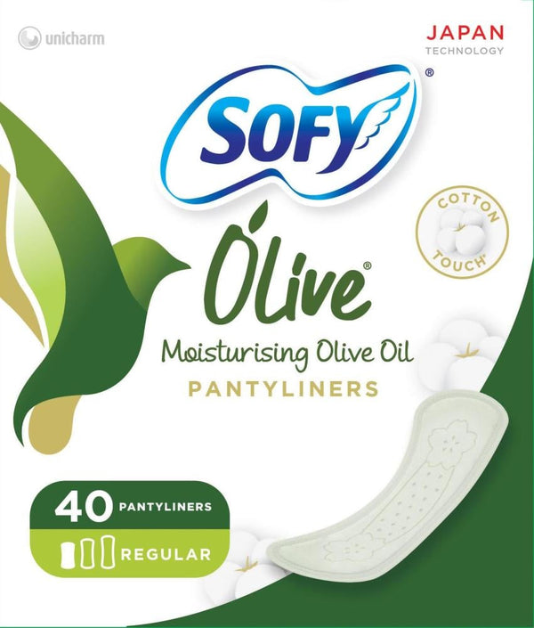Best Pantyliners Daily Regular Moisturizing Olive Oil Sofy 40 Pieces