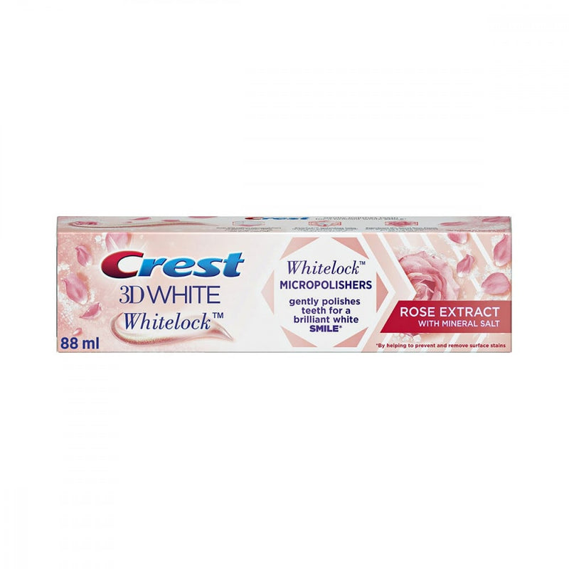 Crest 3D Whitening Toothpaste, Rose Extract, Stain Removal, 88ml