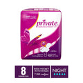 Night Sanitary Pads with Wings High Absorbency Private 8 Pads