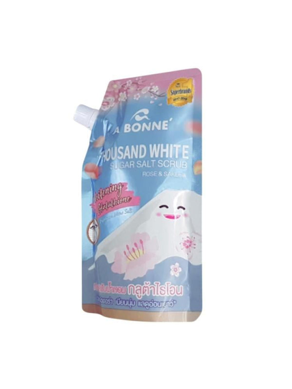 A Bonne Thousand White Rose & Sakura Sugar Salt Scrub 350g