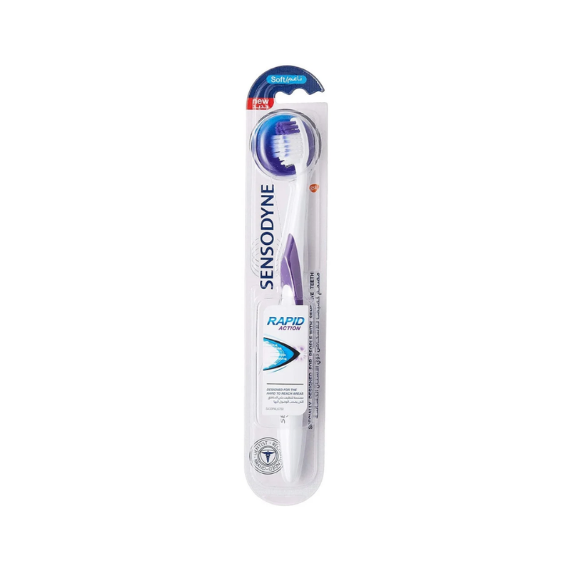 Toothbrush For Plaque Removal Soft Bristle Multi-Segmented Sensodyne 1 Piece