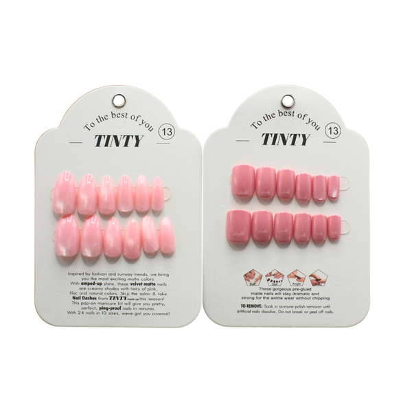 Tinty Adhesive Artificial Nails, No. 13