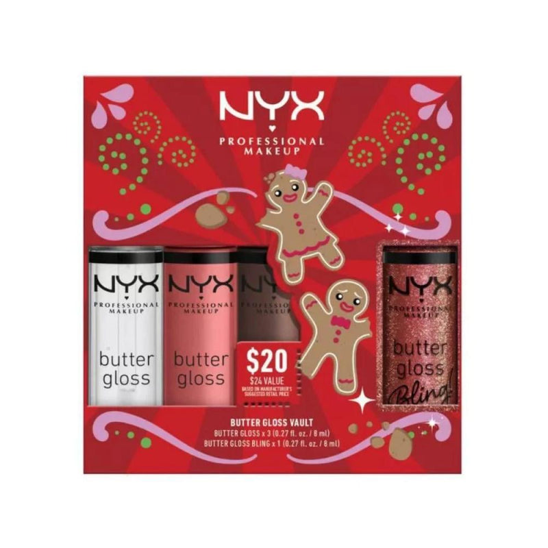 NYX Lip Gloss Vault 4 Piece Plumping Set