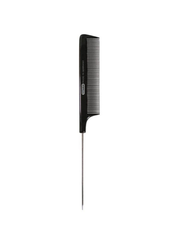 Titania Pin Tail Comb - Black, 21.5 cm