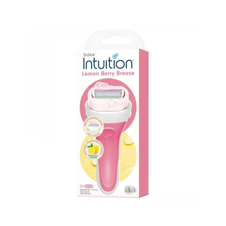 Schick Intuition Women's Razor Lemon Berry Breeze 4 Blades 2 Refills 1 count