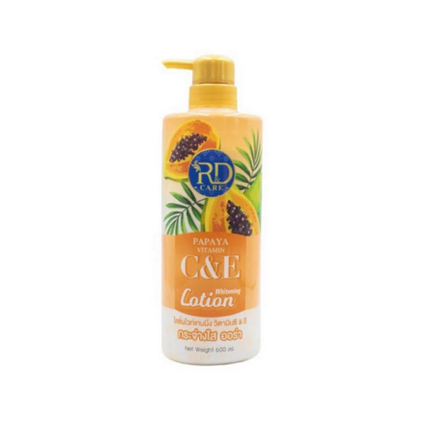 R&d Care Brightening Body Lotion with Papaya Extract for Even Tone, 600ml