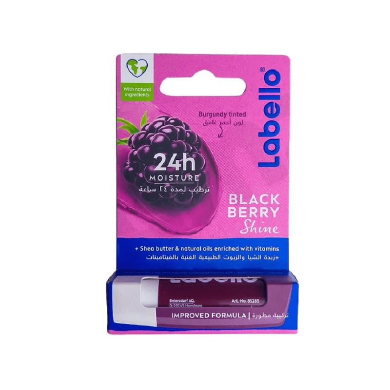 Labello Cranberry Lip Balm, Moisturizing with Natural Shine, 4.8g