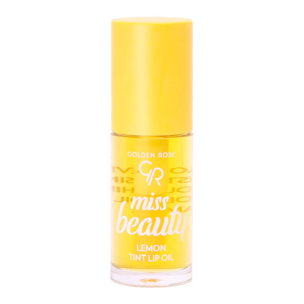 Miss Beauty Lip Oil Tinted Hydrating Formula Lemon Golden Rose 5ml