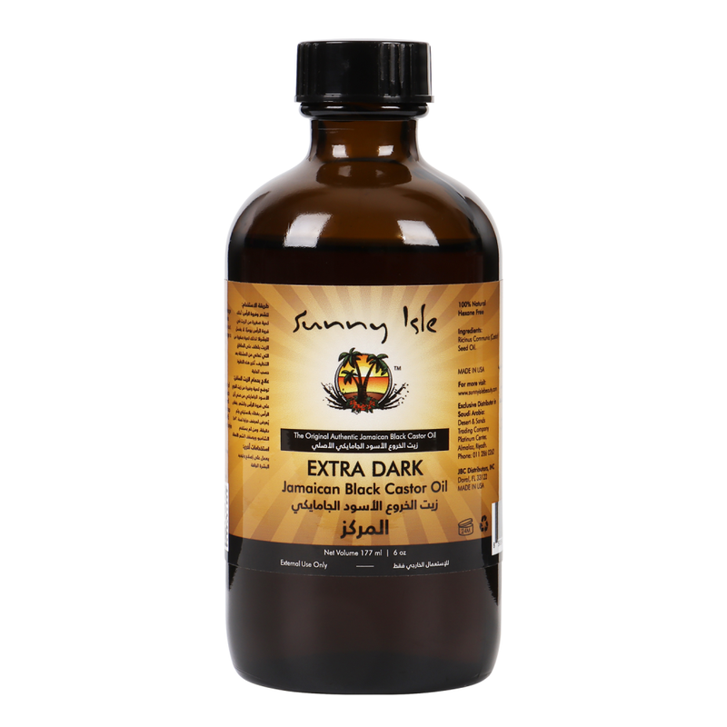 Castor Oil for Hair Jamaican Black Strengthening Nourishing Oil Sunny Isle 177ml