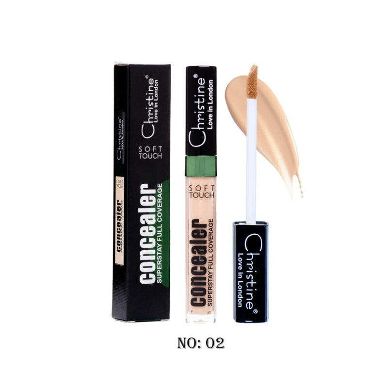 Christine Full Coverage Concealer, Waterproof, Shade 02