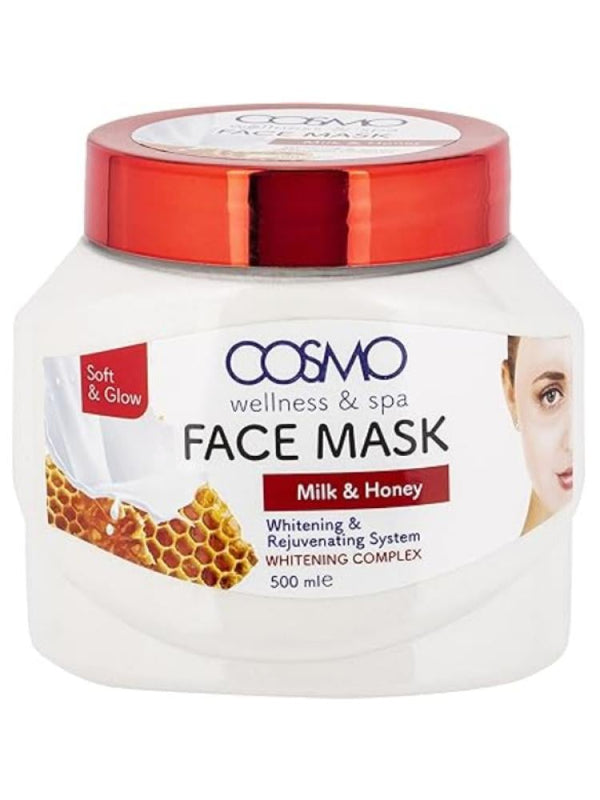 Cosmo Milk & Honey Brightening & Rejuvenating Face Mask - 500ml