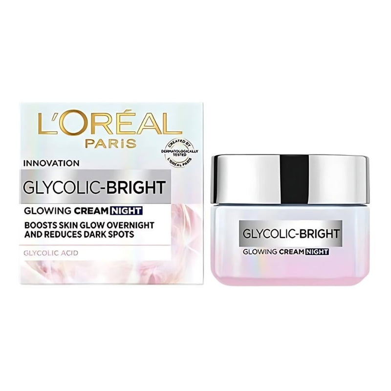 Shop Night Cream Glycolic Radiance Skincare L'Oreal Paris 50ml