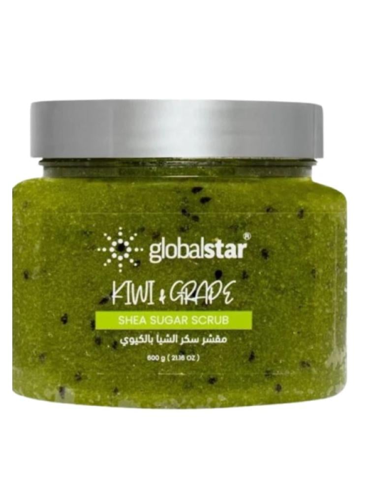 Global Star Shea & Kiwi Sugar Scrub for Hydration and Radiance - 600g