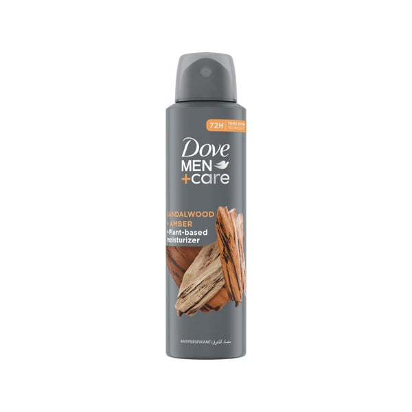 Dove Men Deodorant Spray, Sandalwood & Amber, 48-Hour Protection, 150 ml