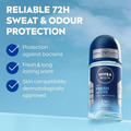 Nivea Men Active Fresh Roll-On Deodorant, 48-Hour Sweat Protection, 50ml