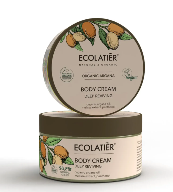 Top Rated Body Cream Deep Reviving Organic Argan ECOLATIER 250ml