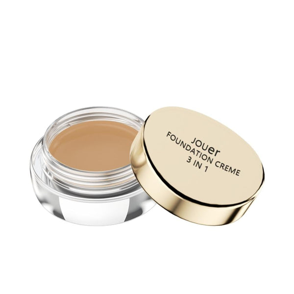 Jouer 3-in-1 Foundation Cream, Sun Bronze 63, Long-Lasting, Oil-Free