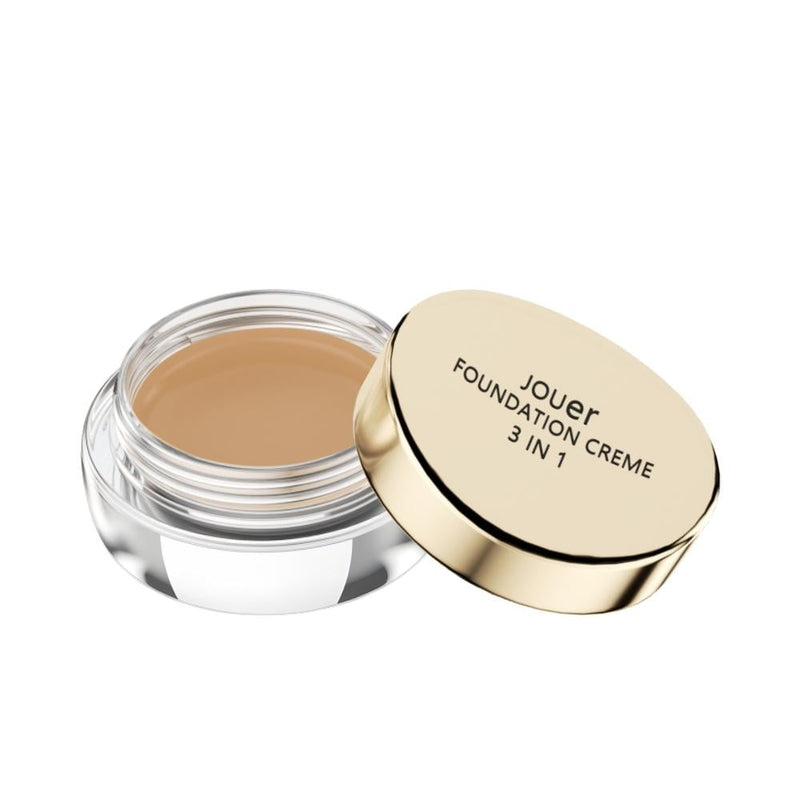 Jouer 3-in-1 Foundation Cream, Sun Bronze 63, Long-Lasting, Oil-Free