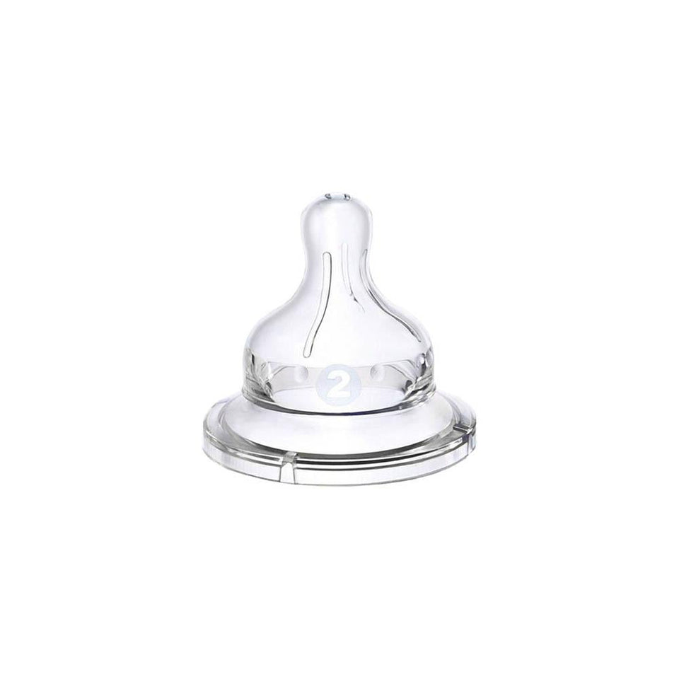 Wee Baby Classic Silicone Nipple for 6-18 Month Babies Transparent 1pc