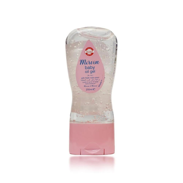 Baby Oil Gel Refreshing Rose Floral Scent Morvon 200ml