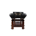 Salon System Black Wooden Height Adjustable Massage Bed