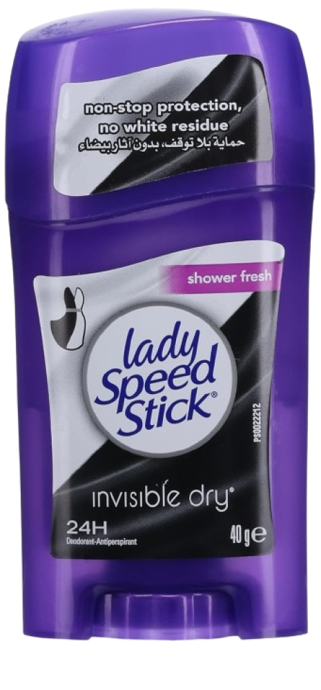 Invisible Dry Stick Deodorant Shower Fresh Lady Speed Stick 39.6g