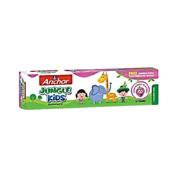 Toothpaste Without Fluoride Kids Strawberry Flavor Cavity Protection Anchor 50g