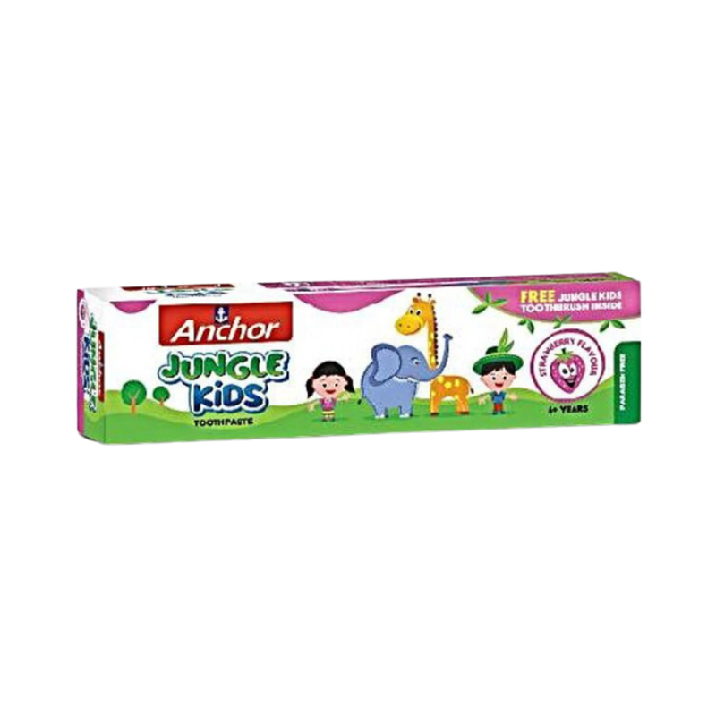 Toothpaste Without Fluoride Kids Strawberry Flavor Cavity Protection Anchor 50g