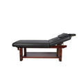Salon System Black Wooden Height Adjustable Massage Bed