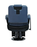 Salon System Men's Barber Chair - Dark Blue & Black Iron